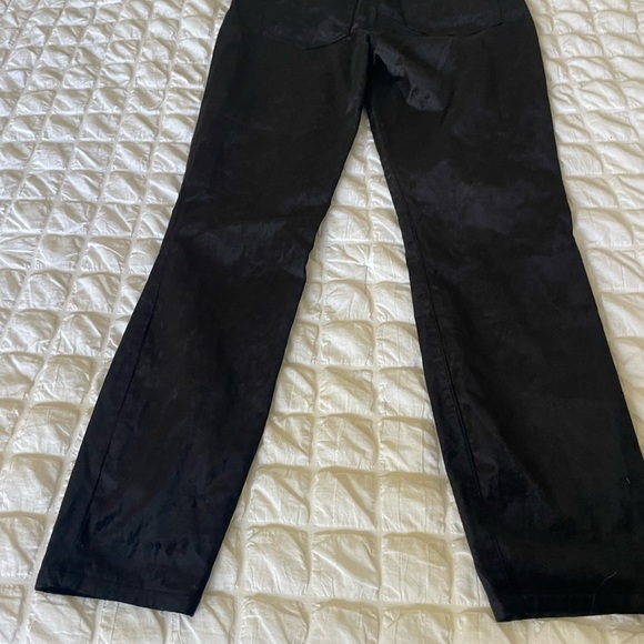 7 For All Mankind High Rise Black Velvet Pants - Picture 10 of 12